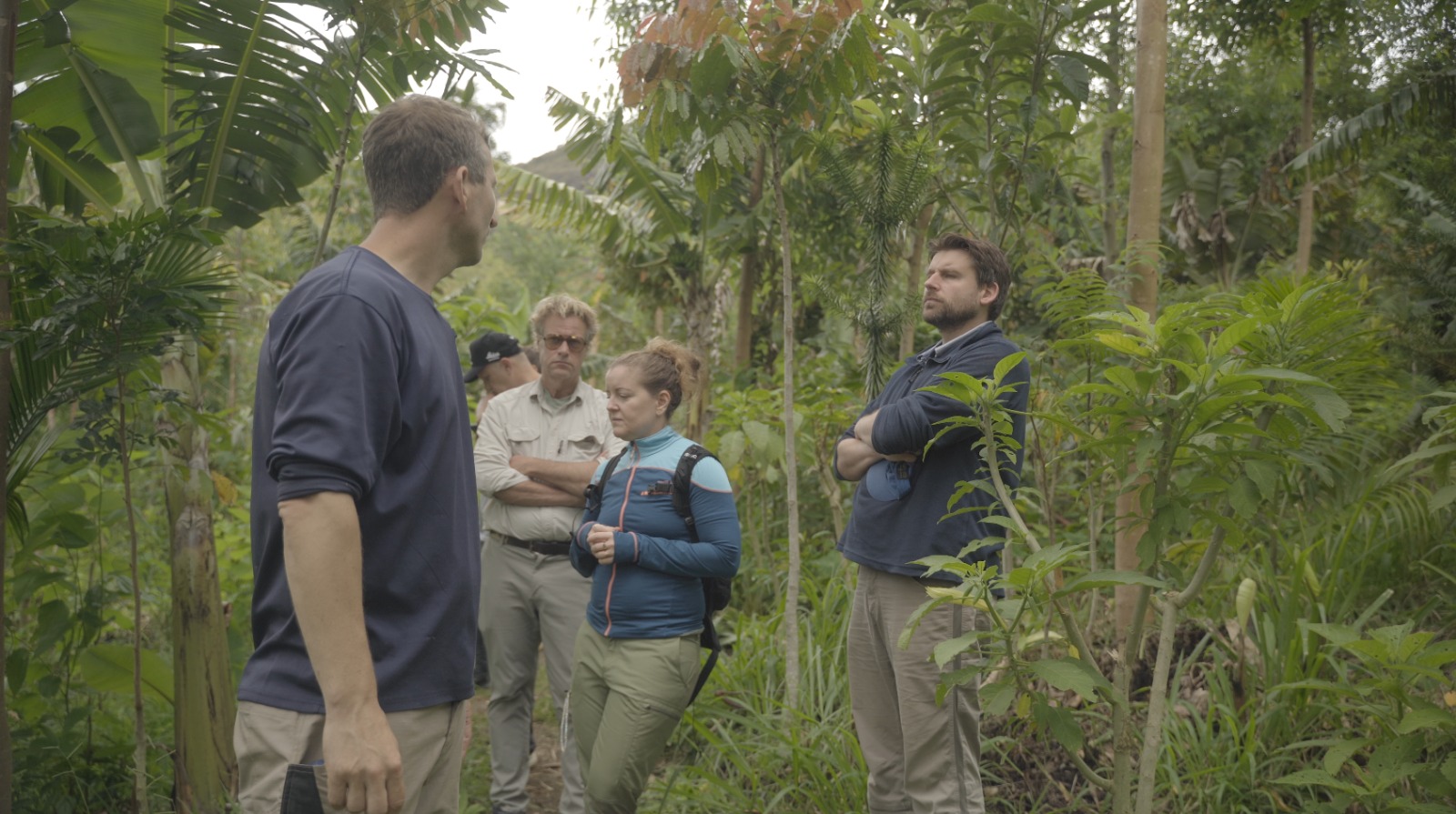 Partners visiting the farm