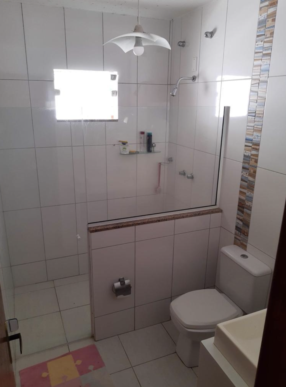 **Alt text:** Bathroom in a volunteer house at an eco farm.